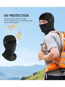 1pc/2pcs/3pcs Unisex Solid Color Balaclava Hood Set, Single Hole Full Face Mask For Cycling, Suitable For Daily Wear And Outdoor Activities - Multicolor - View 5