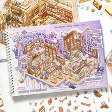 6 Scene Paper Store Clerk Collection Book 8.0 Diorama Stickers 3D Handmade Toy Exclusive DIY Stress Relief - 6 Scenes [Paper Trail Store Clerk Series Collection Book 8.0] - View 1