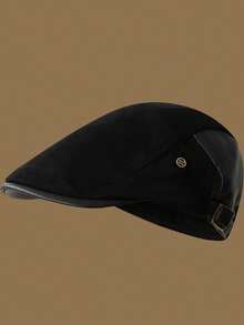 1pc Vintage Suede Beret Hat For Women, Autumn/Winter Old Money Style Beret - A - View 8
