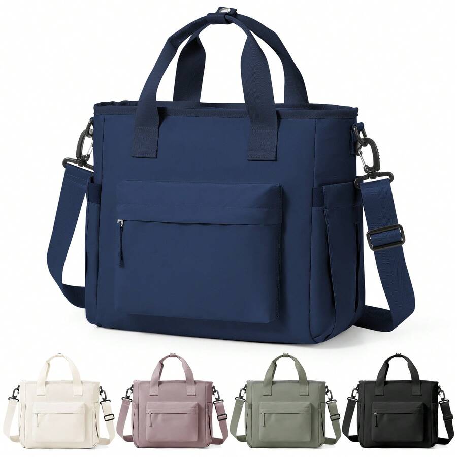 Insulated Lunch Tote Bag, Multi-Layer Thermal Lunch Box Cooler Handbag, Large Capacity Lunch Bag - Keeps Food Warm And Fresh For Long Periods, Durable Shoulder Strap For Easy Carrying, Perfect For Work, School Or Outdoor Activities, Multiple Colors Available - Multicolor - View 1