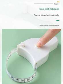 Flexible Measuring Tape, Used For 3D Measurement, Waist, Arm And Chest Circumference, Circumference Measuring Tape, Professional Ruler, Portable Body Measurement Tool, Suitable For Fitness Tracking, Sewing And Custom Clothing Fitting - White - View 4
