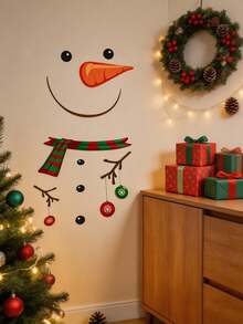 20/10pcs Christmas Snowman Toilet Lid Stickers,Christmas Stickers, Removable Waterproof Christmas Bathroom Decals,Christmas Ornaments,Holiday DIY Bathroom Wall,Toilet Lid Decorative Stickers,Toilet Lid,Window,Refrigerator,Cabinet,Christmas Decor Home - A - View 6