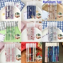 12pcs Random Color Erasable Ballpoint Pens, Blue Ink, Full Needle Tube, 0.5mm Tip, Cartoon Design, Perfect For Students And Office Use - Multicolor - View 8