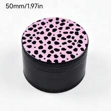 New Pink Leopard Print Grinder - Compact Travel Grinding Device, Suitable For Women And Men As Birthday/Valentine's Day Gift, Travel Accessory, Fun Aesthetic Style, Durable Construction, Great Gift Choice - View 8