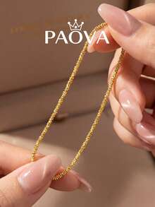1pc Cute Fresh Zirconia Anklet, Perfect Accessory For Women's Outings, Beach And Vacation - Style 1 - View 5