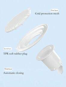 Drain Pipe Deodorizer, Drain Outlet Cover, Automatic Closing Drain, Insect And Odor Proof, Automatic Drainage, Bathroom Drain Pipe Deodorizer, Sealed Drain Core, Suitable For Hotel, Bathroom, Kitchen - Multicolor - View 6