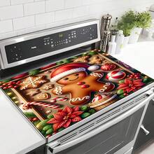 1PC Christmas Element Welcome Mat, Diatomite Absorbent Small Rug, Non‑Slip Floor Mat For Stove Coffee Machine Water Bar Counter, Christmas Halloween Home Decor, Indoor Outdoor Doormat For Front Door Kitchen Area - Multicolor - View 4