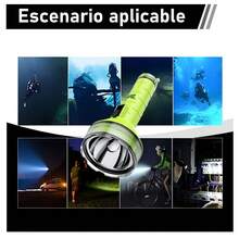 AGUILAMEX USB Rechargeable Diving Flashlight, Bright And Practical LED Torch For Underwater Use, Portable Emergency Work Light With Handheld Lanyard Design, Multifunctional Diving Light For Adventure, Hiking, Camping, IPX68 Waterproof - Fluorescent Yellow - View 9