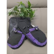 Portable Lightweight Travel Foot Wear, Breathable Patchwork Foot Slipper With Adjustable Back Strap, Soft Non‑Slip Sole For Hotel Camping Indoor Rest Use - A - View 24