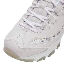 Skechers D'Lites Daisy Print Platform Dad Shoes Women's Height-Increasing Cushioned Floral Sneakers - White - View 6