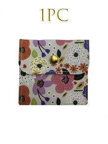 10/5/1pc New Printed Faux Leather Jewelry Bag With Snap Button - Luxury Gift Bag For Earrings, Necklaces, Bracelets And Rings Storage - Multicolor - View 9