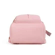 1pc Solid Color Decorative Nylon Diaper Bag With Bottle Pocket, Wide Shoulder Strap, Large Capacity, Back Luggage Strap, Suitable For Moms' Daily Baby Care - Multicolor - View 7