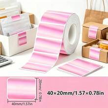 1 Roll Self-Adhesive Sticker Paper, Thermal Label Paper Compatible With M120/M220/M110/DETONGER P1 Label Printers - Multicolor - View 46