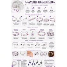 Alambre De Memoria para Bisuteria y Pulseras 100 gramos - Plateado - Ver 3