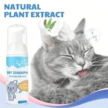 OIVOLII Sampo Tanpa Air untuk Kucing & Anjing - Mousse Rambut Pembersih Instan, Gel Mandi Cepat, Formula Cuci Kering untuk Kulit Sensitif, Cocok untuk Anjing dan Kucing Peliharaan - Perawatan Rambut - Pencucian tanpa air tingkat lanjut - View 8
