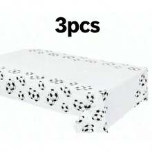 1pc/2pcs/3pcs Football Tablecloth, Football Tablecloth Set, Sports Theme Style Tablecloth, Waterproof, Oil-Proof, Stain-Resistant Disposable Rectangular Tablecloth, Suitable For Sports Theme Party Birthday Supplies And Decoration - Color: Random - View 10