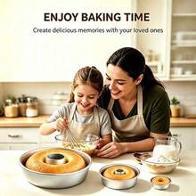3/5/9‑Inch Donut Hollow Molds, Hollow Round Molds, Aluminum Non‑Stick, High‑Temperature Resistant And Easy To Demold. Baking Trays For Making Donuts And Hollow Cakes In Ovens, Professional Kitchenware Suitable For Eid Al‑Adha, Ramadan And Christmas - Donut Mold - View 12