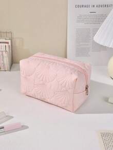 Extra Large Quilted Makeup Brush Organizer Bag, Spacious Zipper Cosmetic Storage Case For Brushes And Beauty Tools, Portable Travel Toiletry Pouch For Women - Multicolor - View 11