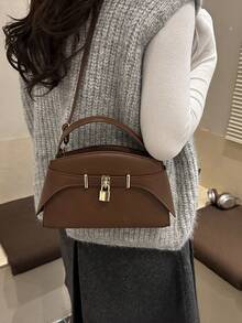 Retro-Style Women's 2026 New Fashionable Crossbody Bag That Is Versatile And Luxurious, Small Square Bag - Brown - View 3