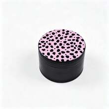 New Pink Leopard Print Grinder - Compact Travel Grinding Device, Suitable For Women And Men As Birthday/Valentine's Day Gift, Travel Accessory, Fun Aesthetic Style, Durable Construction, Great Gift Choice - View 6