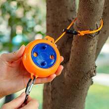 33ft Retractable Travel Clothesline With 4 Clothespins, Windproof Portable Laundry Drying Rope Set With Carabiner Hook, Strong Grip Non-Slip No-Drill Installation, Lightweight Compact, Suitable For Camping Hiking RV Hotel, Essential Gift For Outdoor Campers - 33 Ft/10 M - View 2