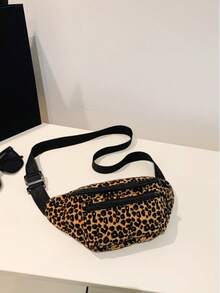 Fashionable Multi-Use Leopard Print Sports Casual Women's Chest Bag Waist Bag - Multicolor - View 6