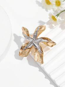 1pc Fashionable European & American Creative Versatile Elegant Floral Brooch Pin, Suitable For Women's Daily Wear Decoration And Gift Giving - Multicolor - View 5