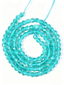 3mm Faceted Cat Eye Stone Mini Beads, 5 Colors, 36cm/14.17in Length, Approx 115-120pcs Loose Beads For DIY Necklace Bracelet Ring And Other Women's Jewelry, Jewelry Making Spacer Beads - Multicolor - View 13