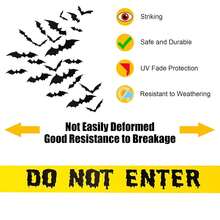 Halloween Warning Tape WARNING Haunted House Bar Decoration Caution Isolation Tape Non-Adhesive Isolation Tape Party Safety Cordon Line Festival Party Halloween Atmosphere Prop - Halloween Caution Tape - View 4