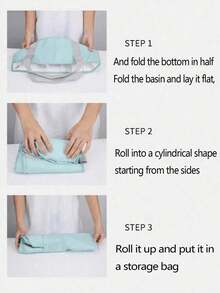 Collapsible Foot Bath Basin, Portable Foot Soak Bucket With Heat Retention Function, Includes Storage Bag, Hot Water Foot Bath Bucket, Suitable For Travel, Camping, Ideal For Travel, Sports And Outdoor Activities - Multicolor - View 10