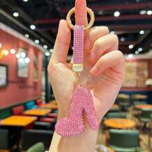 Hasbro New Creative Rhinestone Women's High Heel Shoes Keychain Charm, Exquisite Boutique Girls Bag Pendant Accessory - One Size - View 7