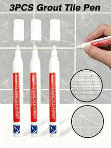 Waterproof Tile Grout Repair Pen - Multi-Purpose Tile Repair Pen, Suitable For Walls And Floors, Stain-Resistant, With Precise Tip, Can Be Used For Tile Grout Coloring (Bathroom, Kitchen, Indoor/Outdoor Use) Sticker - Multicolor - View 9