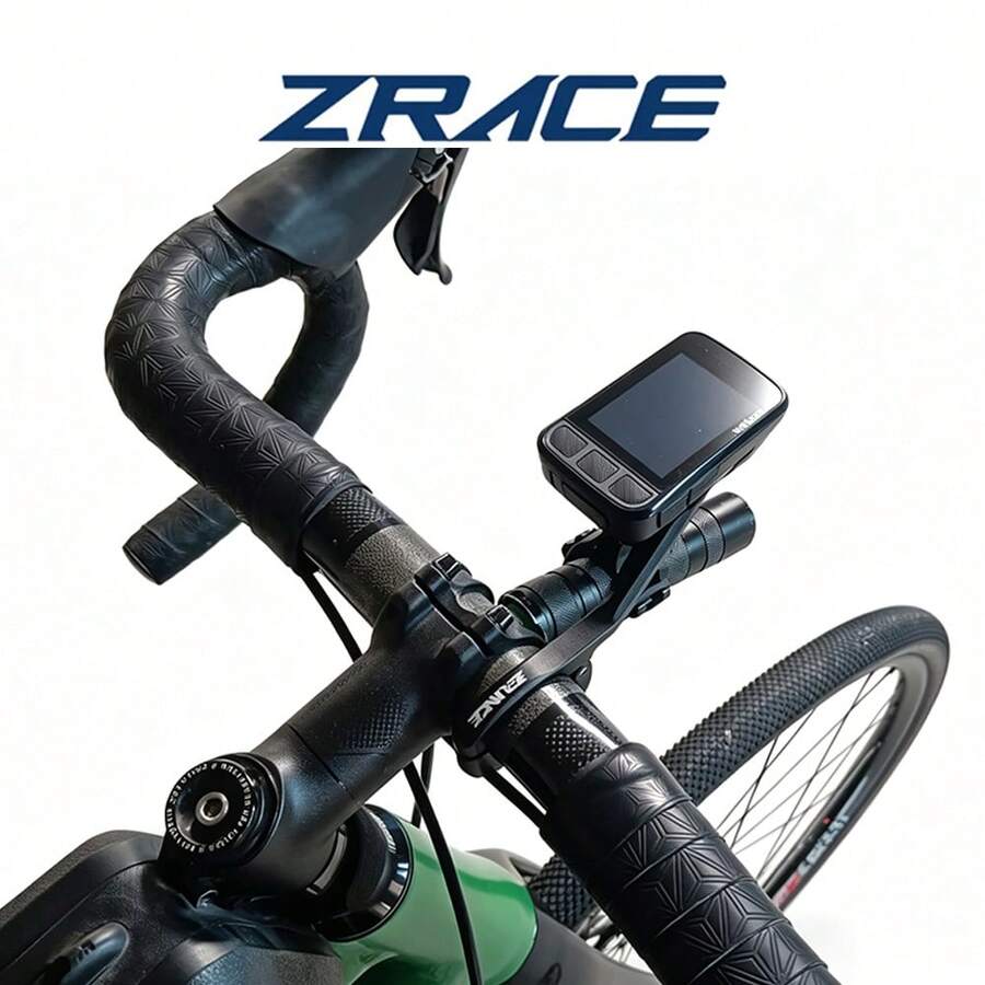 ZRACE Bicycle Computer & Camera Combo Front Mount, Compatible With IGPSPORT/Bryton/Wahoo - Black - View 1