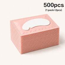 10/50/100/200/300/500 PCS (1 Pack=2pcs) Eye Pads For DIY Eyelash Extensions, Eyelash Application Eye Pads, Beauty Tools - Pink - View 11
