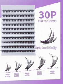 Faux Mink Eyelash Extensions, D Curl, Mixed Natural Style, 3D Russian Volume Eyelashes, Individual Eyelash Extension Tools - D - View 8
