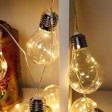 Solar Powered Vintage Glass Bulb String Lights, Soft Warm Glow, Durable Waterproof, Suitable For Patio, Garden, Dorm And Holiday Party Atmosphere Lighting - Bulb - View 4