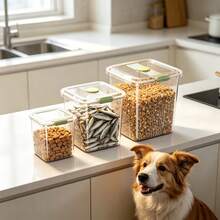Large Capacity Pet Food Storage Container, Airtight Moisture-Proof Cat/Dog Food Storage Canister, Moisture-Proof Household Food Storage Box - 20L - View 10