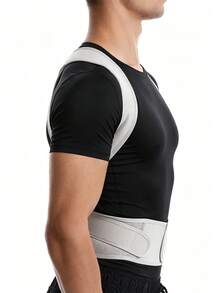 1set,Waist Shaping Belt, Unisex Adjustable Sports Shoulder Back Support, Body Shaping Back Brace And Shoulder Strap, Suitable For Home And Office Use - Multicolor - View 5