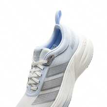 Adidas Sepatu lari wanita model baru dengan bagian atas berbahan jala yang bernapas, ringan, dan menyerap guncangan. - Putih/Biru Muda - View 11
