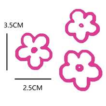 3pcs Flower Car Mirror Bumper Decorative Stickers And Decals, DIY Cute Waterproof Decoration - A - View 8