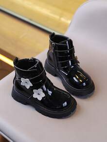 Children's Boots, New Style Single Lining Anti-Slip Casual Boots - Black - View 5
