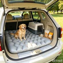 SUV Dedicated Trunk Gap Filler Inflatable Mattress, Portable Foldable Leak-Proof Raised Air Cushion, Creates Flat Sleeping Surface, Suitable For Road Trips, Camping, Vacations, Car Accessories - Fashion - View 2