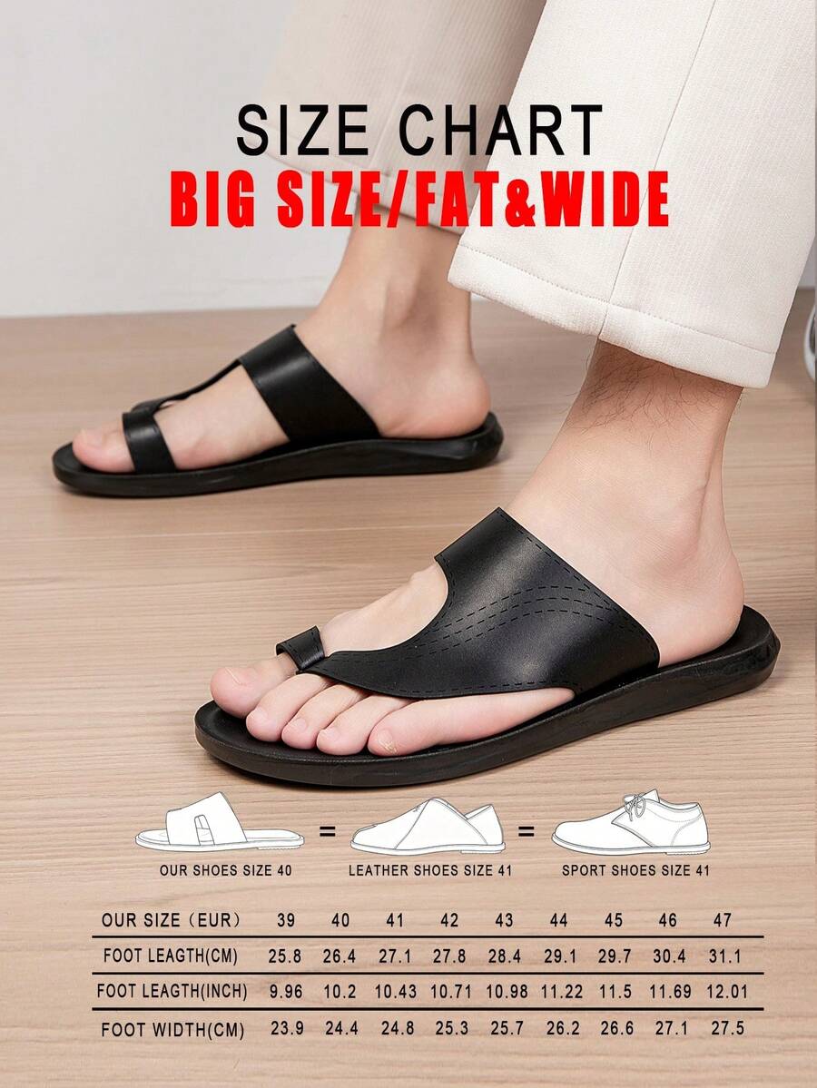 Sandal Pantai Kasual Pria dengan Motif Garis Ukir, Sandal Jepit Sol Lembut dan Nyaman untuk Penggunaan di Dalam dan Luar Ruangan