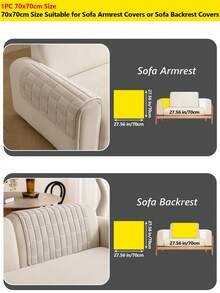 1PC Cozy Plush Velvet Jacquard Retro Checkered Autumn/Winter Thickened Sofa Cushion, New Style Sofa Decorative & Protective Cover, Non-Slip, Pet-Friendly, Machine Washable Seat Pad. - Light Grey - View 13