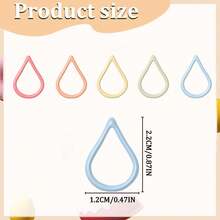 10/20/30/60/100pcs Water Drop Shaped Knitted Crochet Stitch Markers, Cute Water Drop Design Reusable Locking Clips Accessories, Suitable For Handmade Knitting Sewing Craft Projects, Gift For Knitting Enthusiasts - 5 Colors - View 3