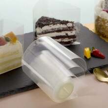 1 Roll 12cm Transparent Cake Collar - Durable Plastic Baking Accessory For Mousse, Chocolate & Pastry - Easy To Use, No Electricity Needed, Perfect For Home & Professional - Multi-color 1 Roll - View 2