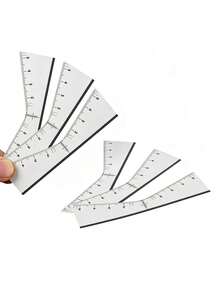 50/25pcs/Bag Disposable Eyebrow Ruler Self-Adhesive Sticker Brow Mapping Guide Microblading Eyebrow Auxiliary Stencil Sticker - Multicolor - View 5