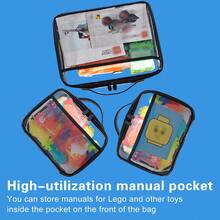 2pcs Large Transparent Toy Storage Bags, Reusable PVC Zipper Storage Bags, Suitable For Building Blocks, Board Games, Puzzles And Children's Toys, Portable Home And Travel Storage - View 8