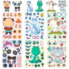 6 Lembar Stiker Puzzle DIY, Stiker Ekspresi Hewan Lucu, 12 Desain Stiker Berbeda, Cocok untuk Souvenir Pesta, Seni & Kerajinan, Perayaan Hari Raya, Hadiah Halloween, Musim Kembali ke Sekolah dan Lainnya. - MultiWarna - View 8