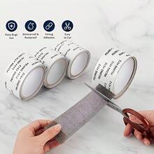 3PCS 157.48-Inch Long Mosquito Net Repair Tape(2rolls Of Tape+1pc Of Random Color Scissors) -Suitable For Repairing Damaged Windows And Curtains In Dormitories As Well As Waterproof NetPatchesForDoorsWindowsAndScreens-Self-AdhesiveWindowRepairNetTape - 3-piece Set = (2 Rolls Of Grey Tape + 1 Pair Of Scissors In Random Color) - View 5